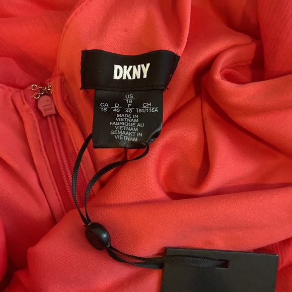 DKNY CORAL RUFFLE DRESS - Picture 6 of 9